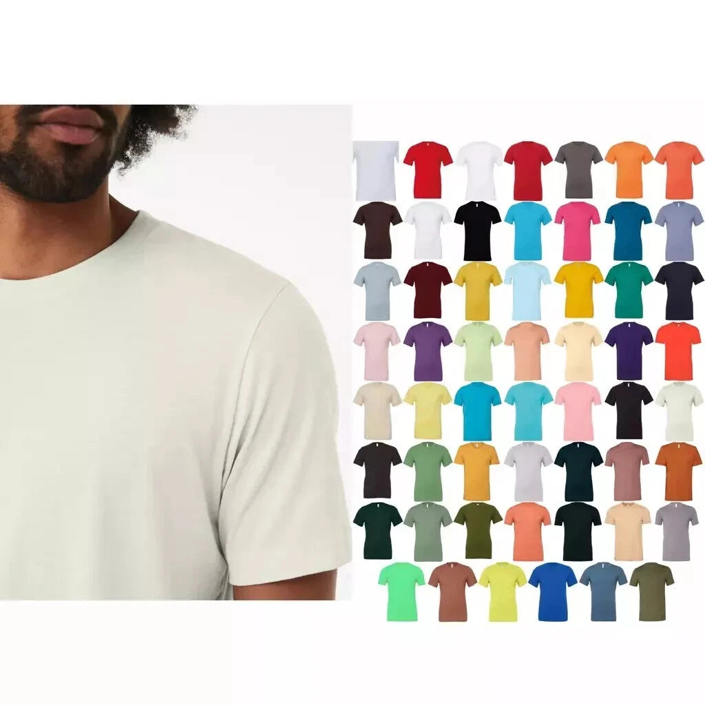 Bella + Canvas Unisex Jersey Crew Neck T-Shirt 3001-Casual Wear Plain Cotton