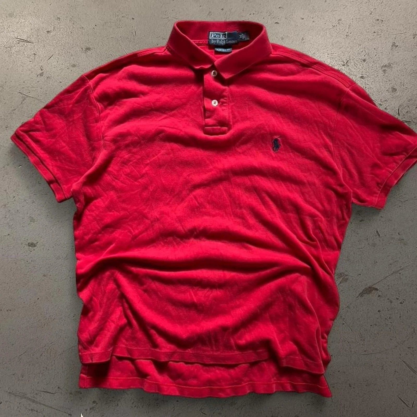 Mens Simple Polo Ralph Lauren Tee SZ M