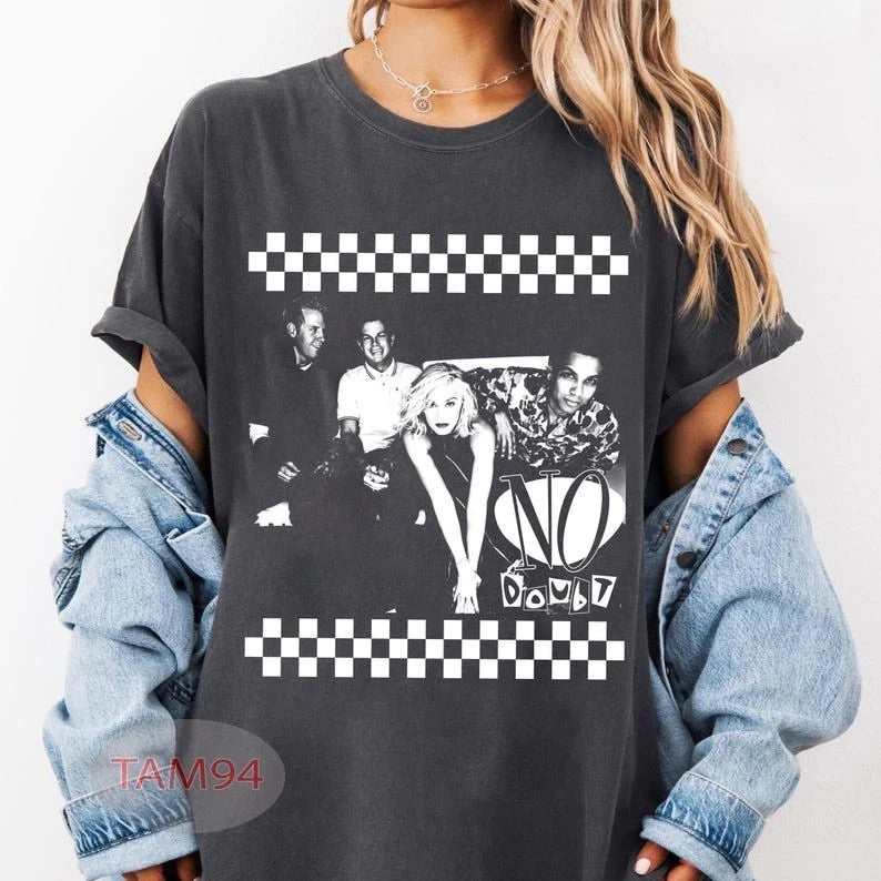 Vintage No Doubt Band Shirt, 90s Rock Music Tee