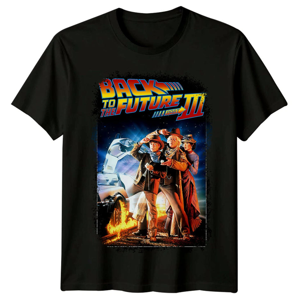 Back to the Future Part III (1990) Movie Poster Inspired T-Shirt Retro 90s Tee