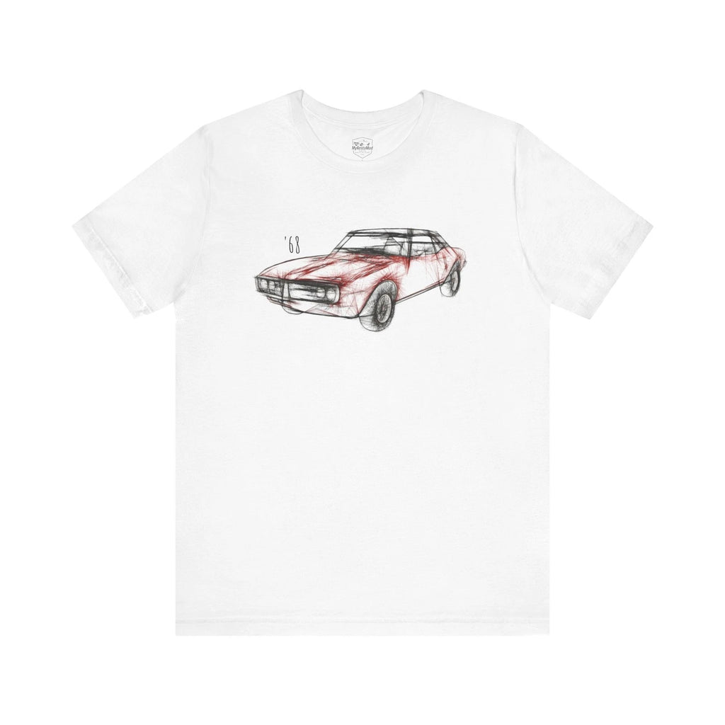 1968 Pontiac Firebird T-Shirt – Retro Red Classic Muscle Car Unisex Tee