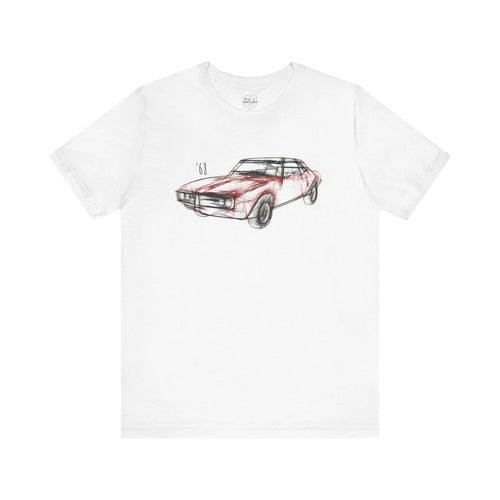 1968 Pontiac Firebird T-Shirt – Retro Red Classic Muscle Car Unisex Tee