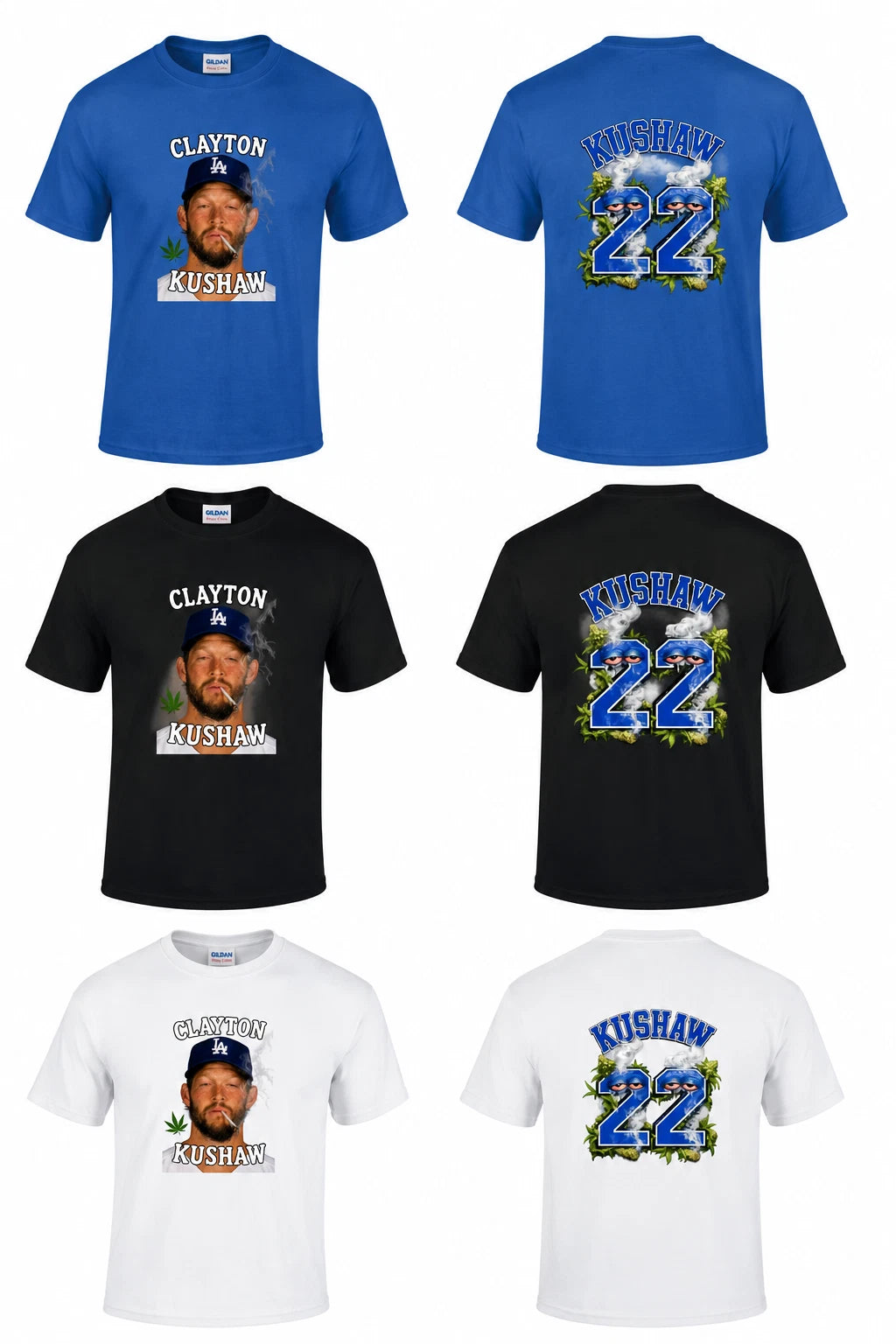 Clayton Kershaw "Clayton Kushaw" Funny Los Angeles Dodgers Shirt