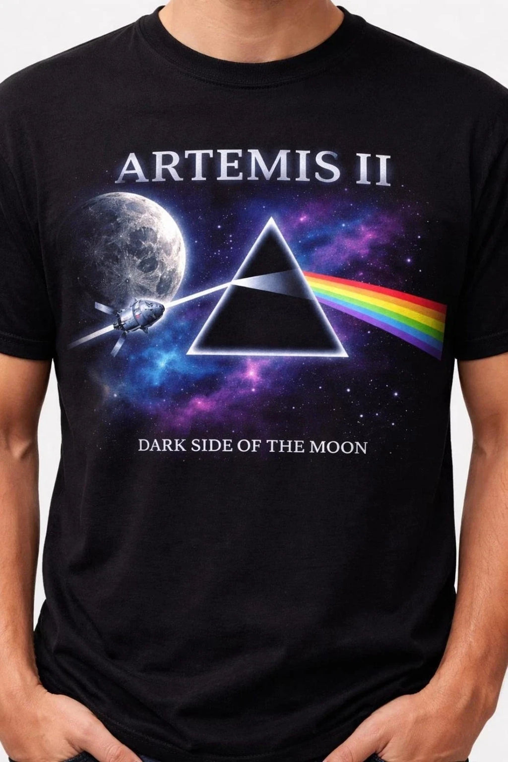 Artemis II Dark Side of the Moon Space Mission Unisex T-Shirt, FAST SHIP