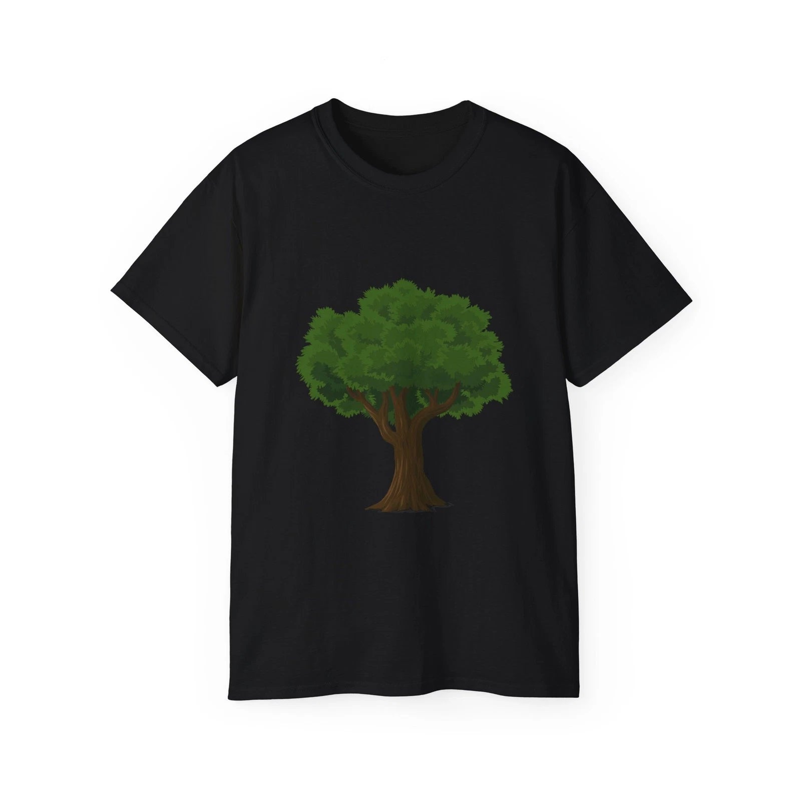 Tree Trunk Leaves Branches Nature Outdoors | Custom Graphic T-Shirt