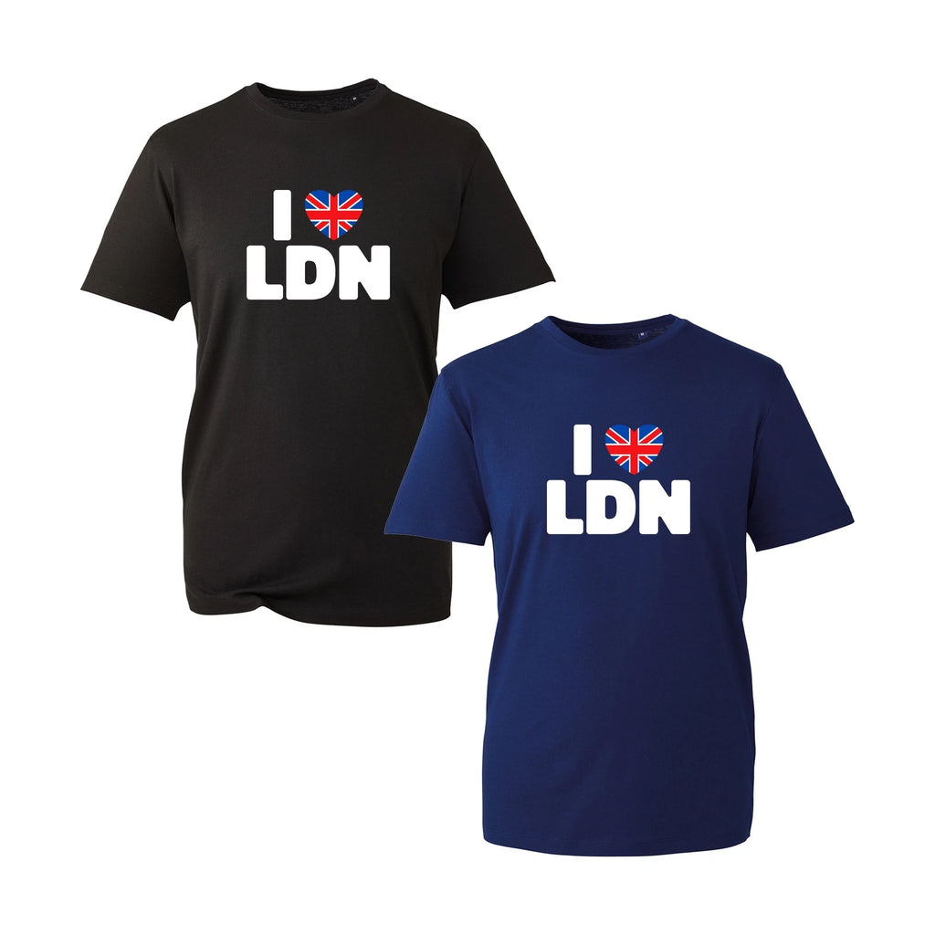 I Love LDN Shirt, Funny London Heart Summer Casual Shirt For Mens Womens Novelty