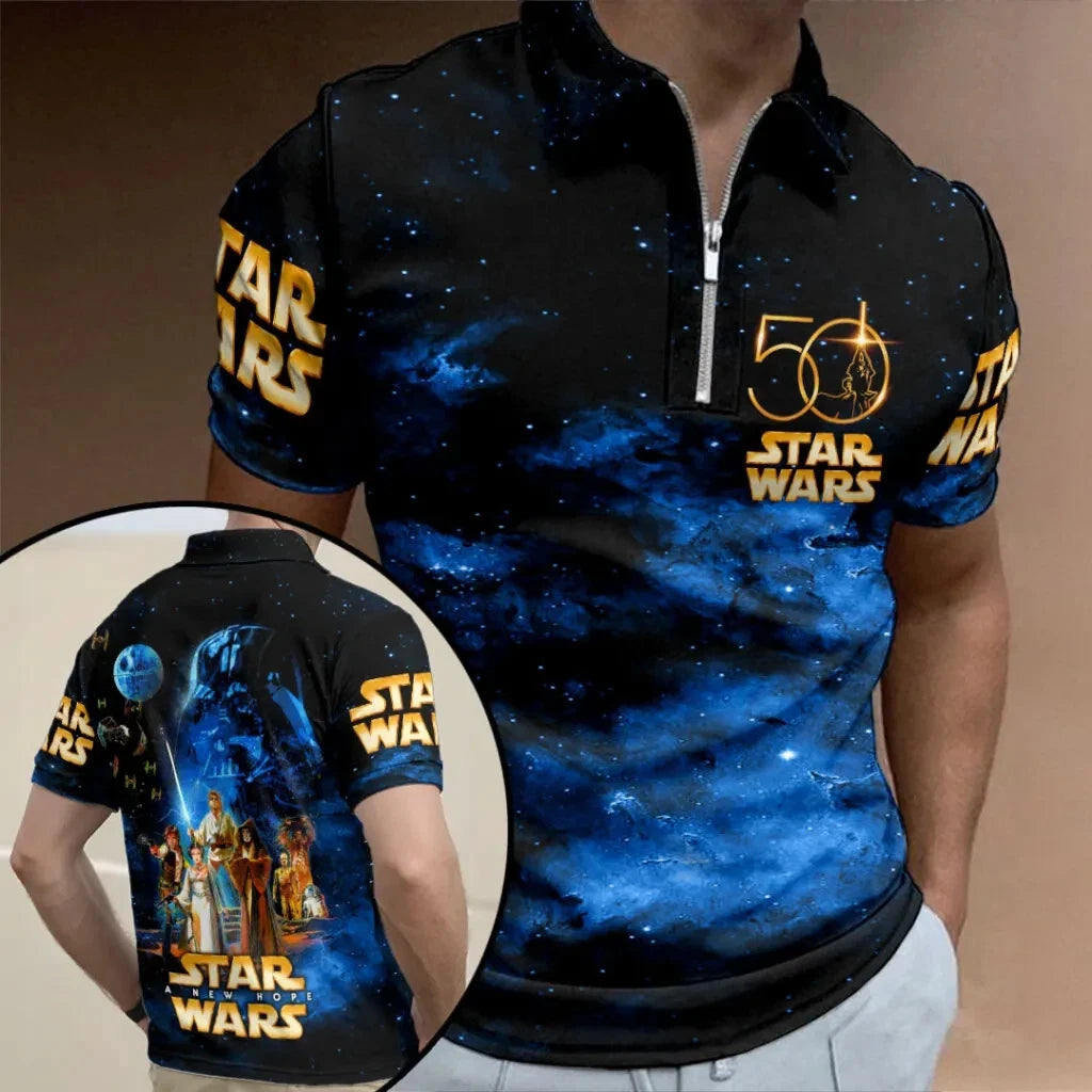 Star Wars 50th Anniversary Zip Polo Shir