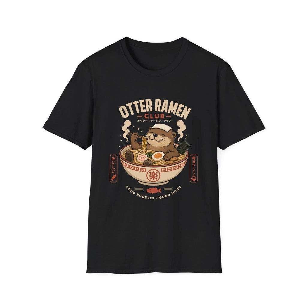 Otter Ramen Club Unisex T-Shirt | Cute Otter Eating Ramen Graphic