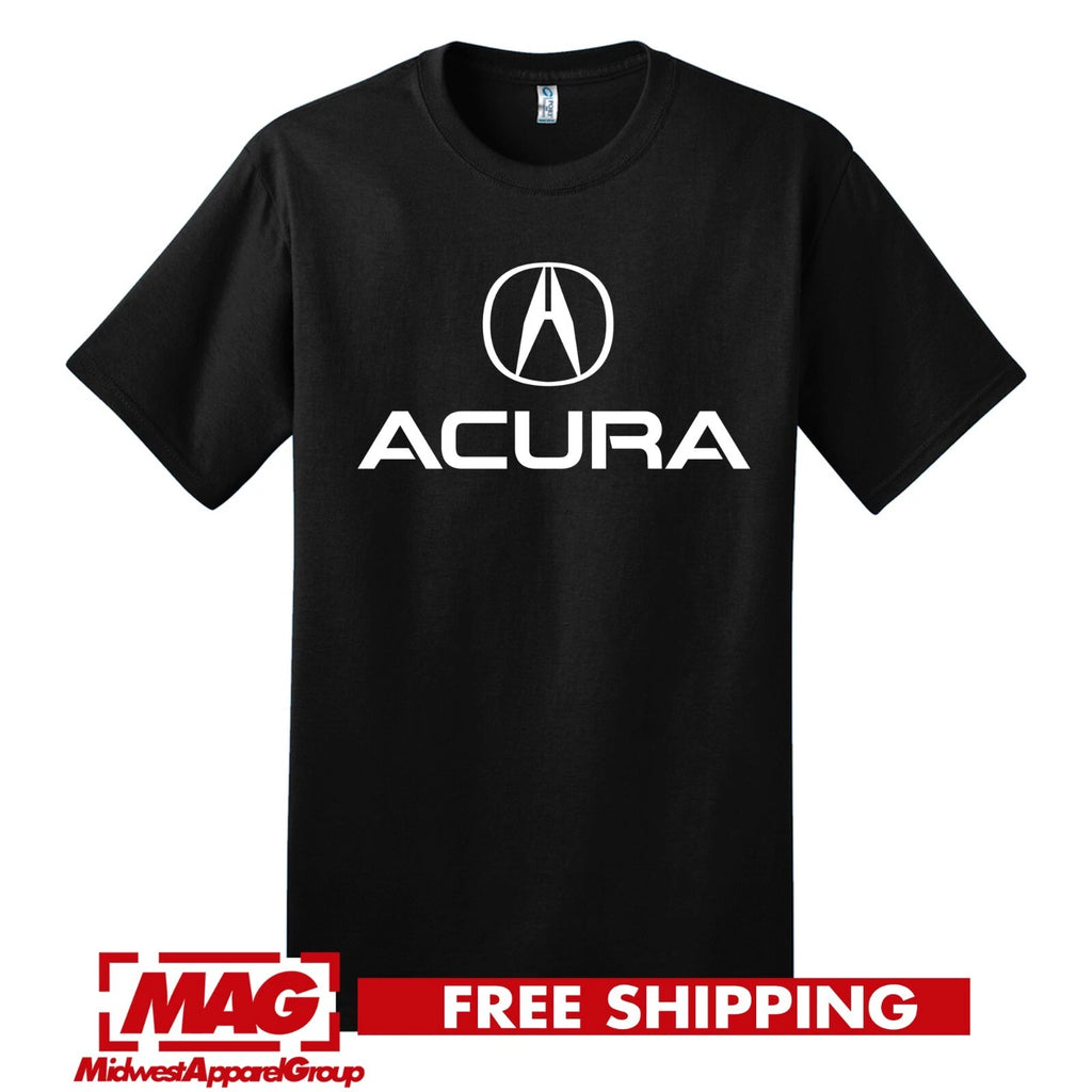 ACURA BLACK T-SHIRT Logo Integra Nsx Type R Shirt Tee Automotive Jdm  Motor Rsx