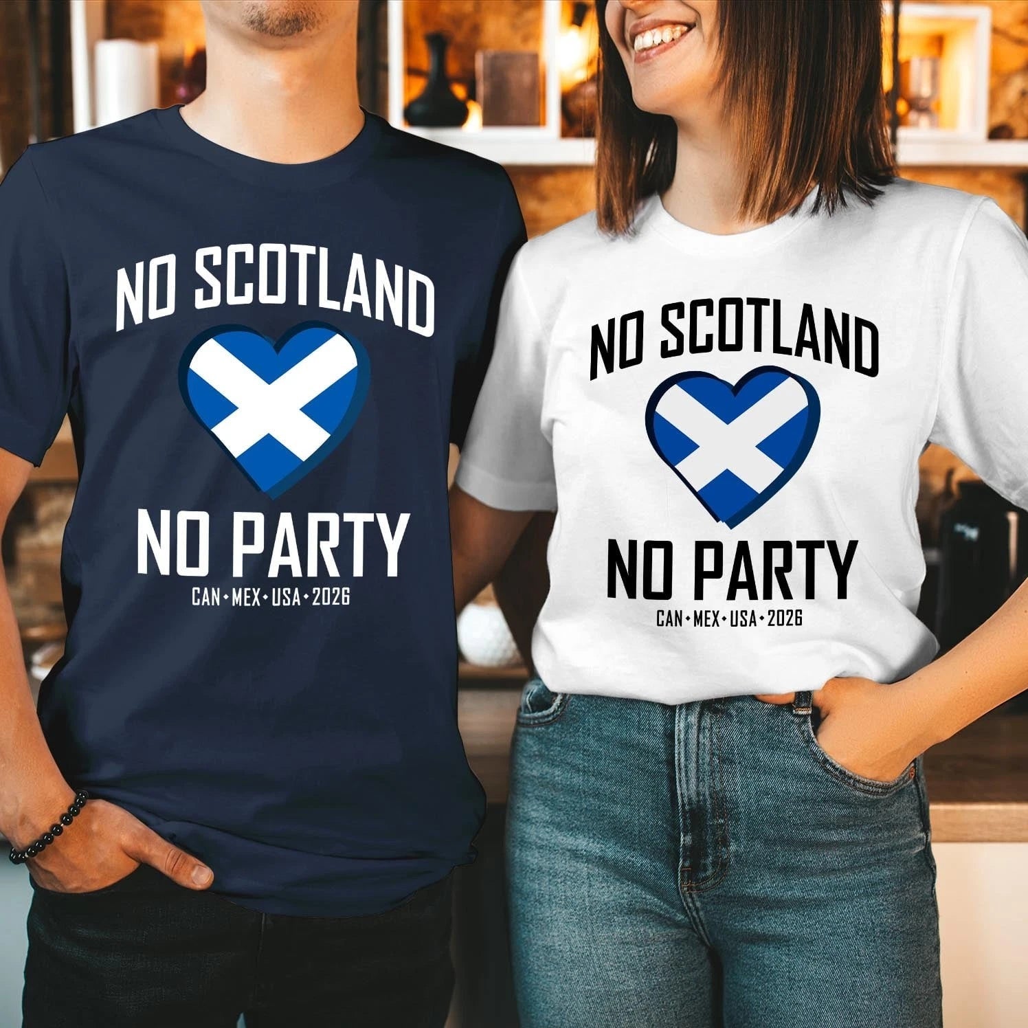 No Scotland No Party, We'll Be Coming, 2026 Football Fan T-Shirt (SC-9)