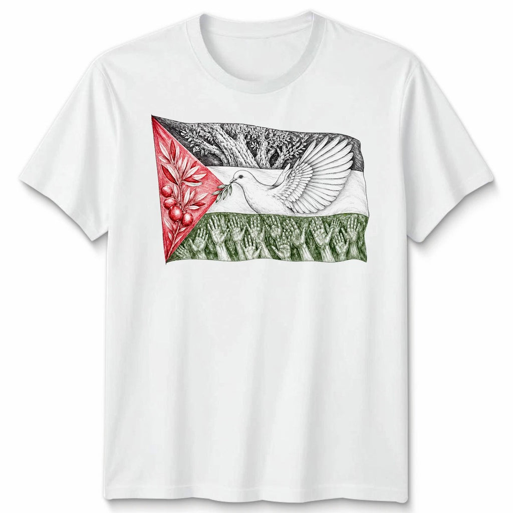 Free Palestine Unisex T Shirt Gaza Solidarity Activism Mens Womens Tee