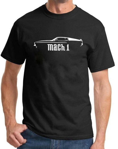 1971 1972 Ford Mach 1 Mustang Classic Outline Design Tshirt NEW COLORS