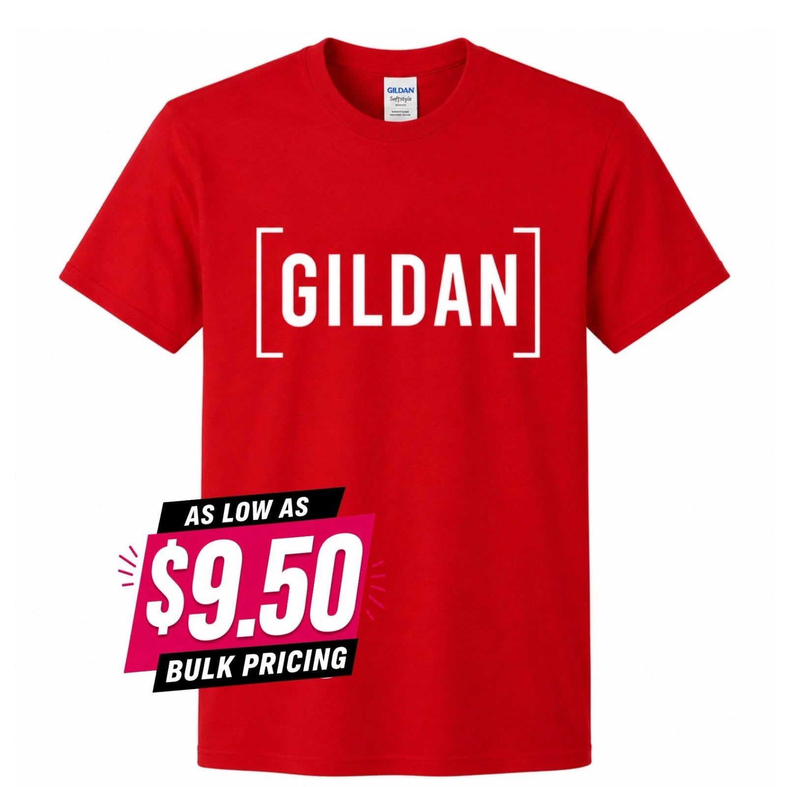 Custom GILDAN T-Shirts Bulk Lot Personalized Logo DTF Printed Tee Business Event