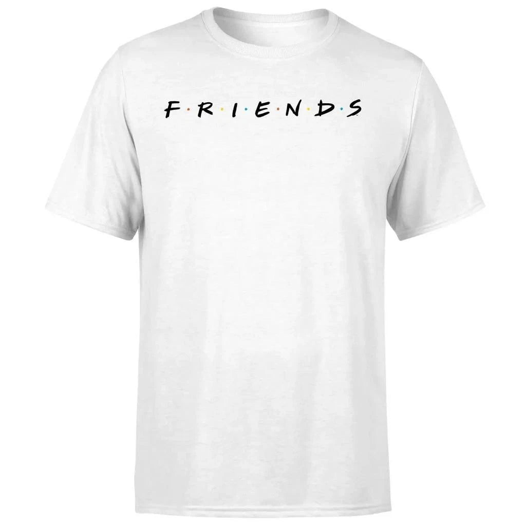 FRIENDS Unisex White T Shirt Friends The TV Series Classic White Logo Tee