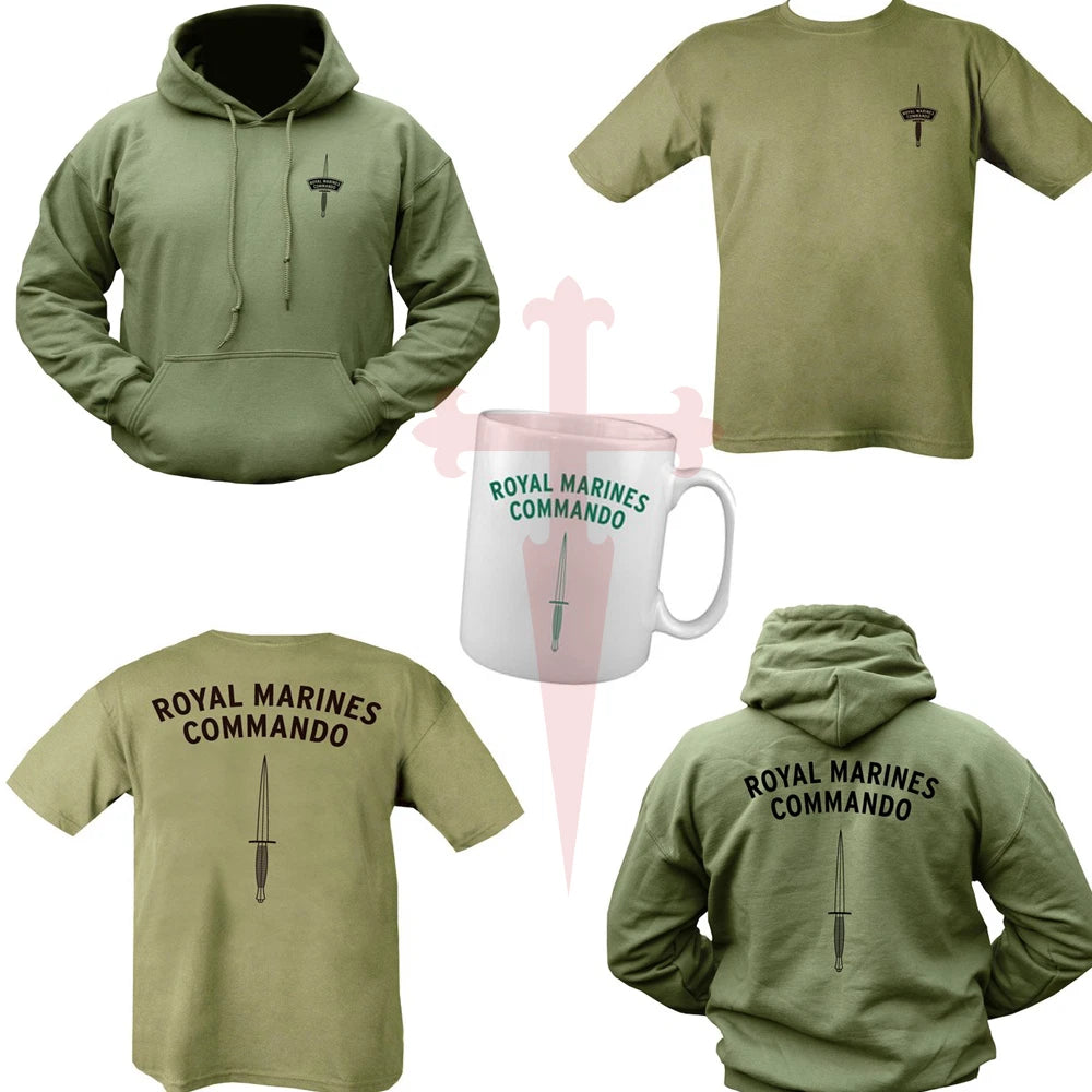 Royal Marines Commando Bundle TShirt ,Hoodie & Mug Unisex All Sizes Double Print