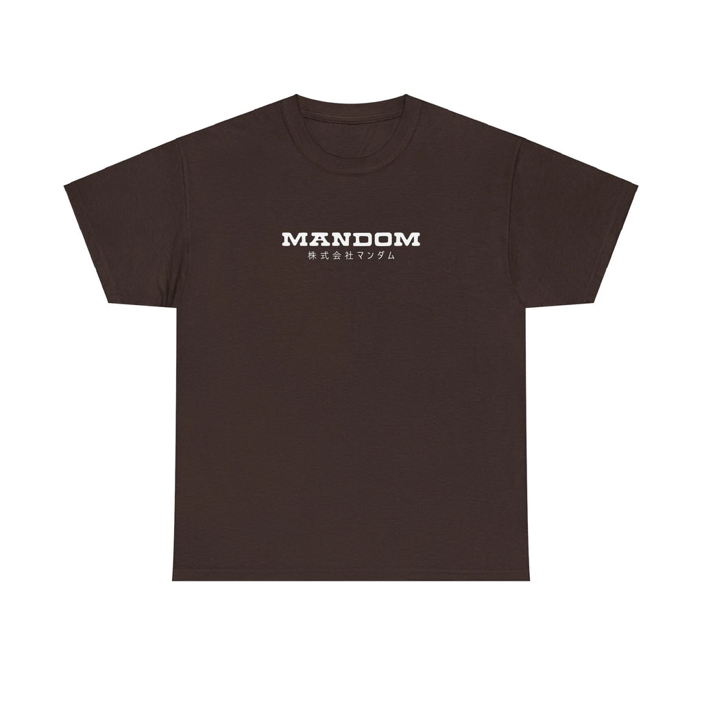 Mandom 1970s Logo T-Shirt - Vintage Japan Kitsch Charles Bronson Gift Tee Retro