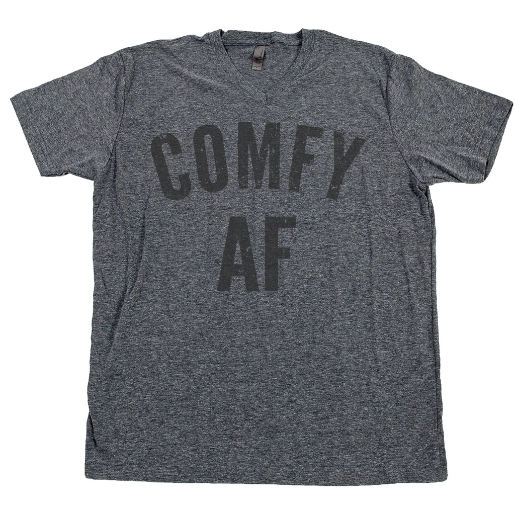 COMFY AF T Shirt Cozy Cuddle Nap Weekends Sunday Funday Brunch Chill Tee