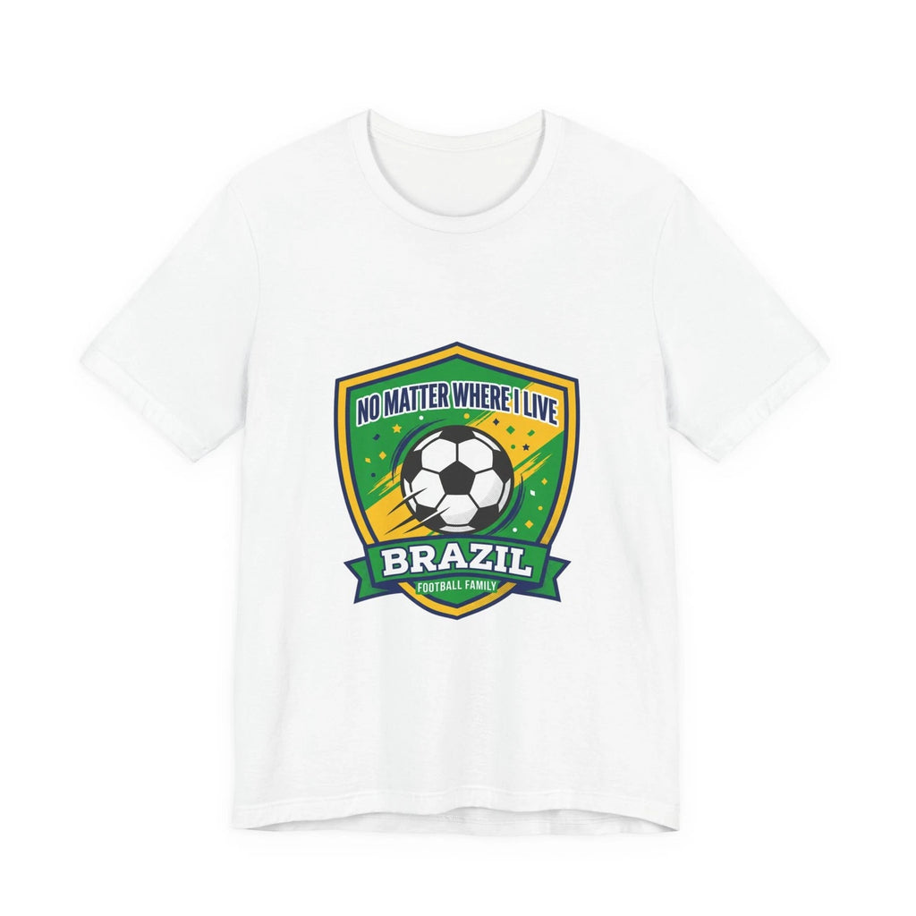Brazil Soccer Crest Tee | Country Pride, Retro Soccer Championship