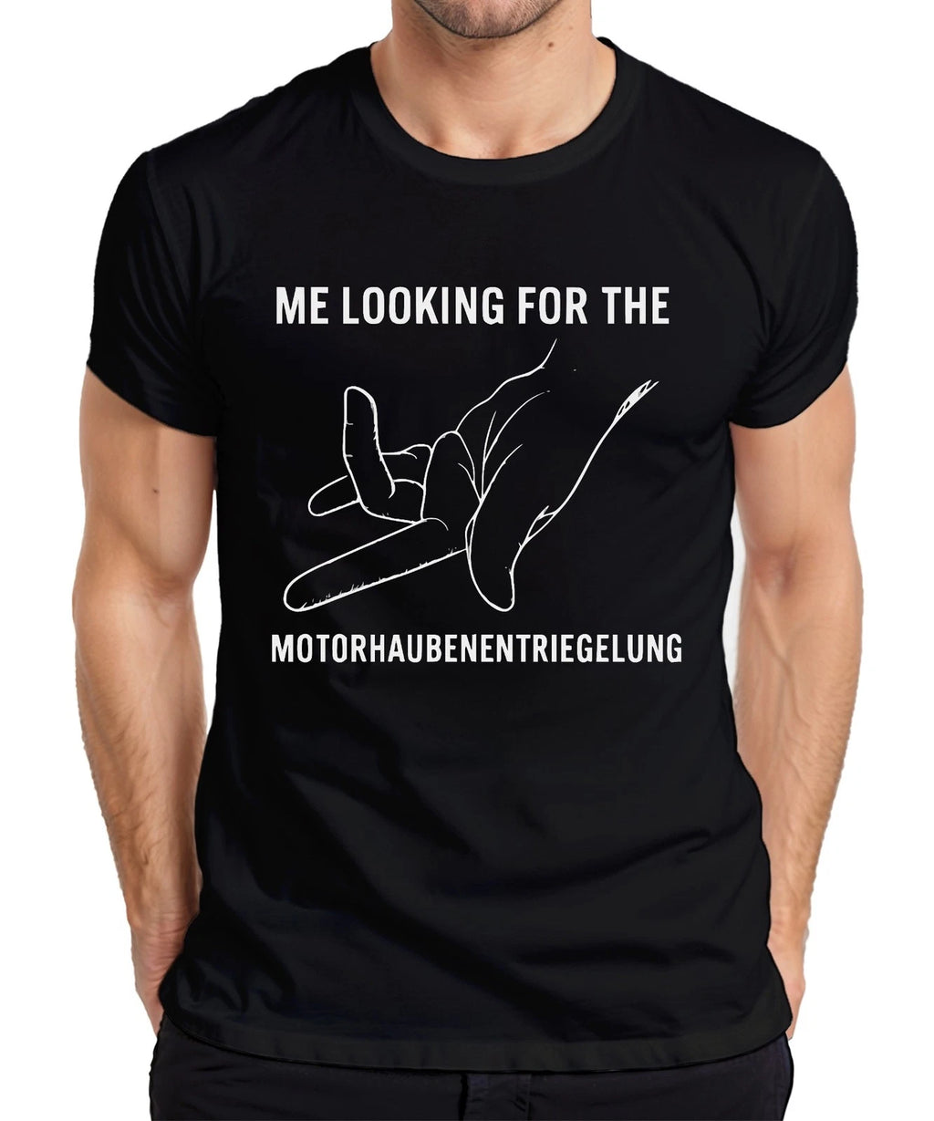 Me looking for Bonnet Release Car Screwdriver Gift Mens T-Shirt