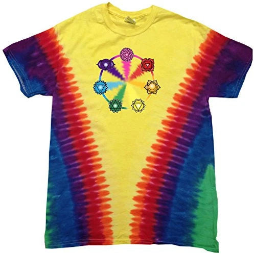 Mens Chakra Circle V-dye Tee Shirt