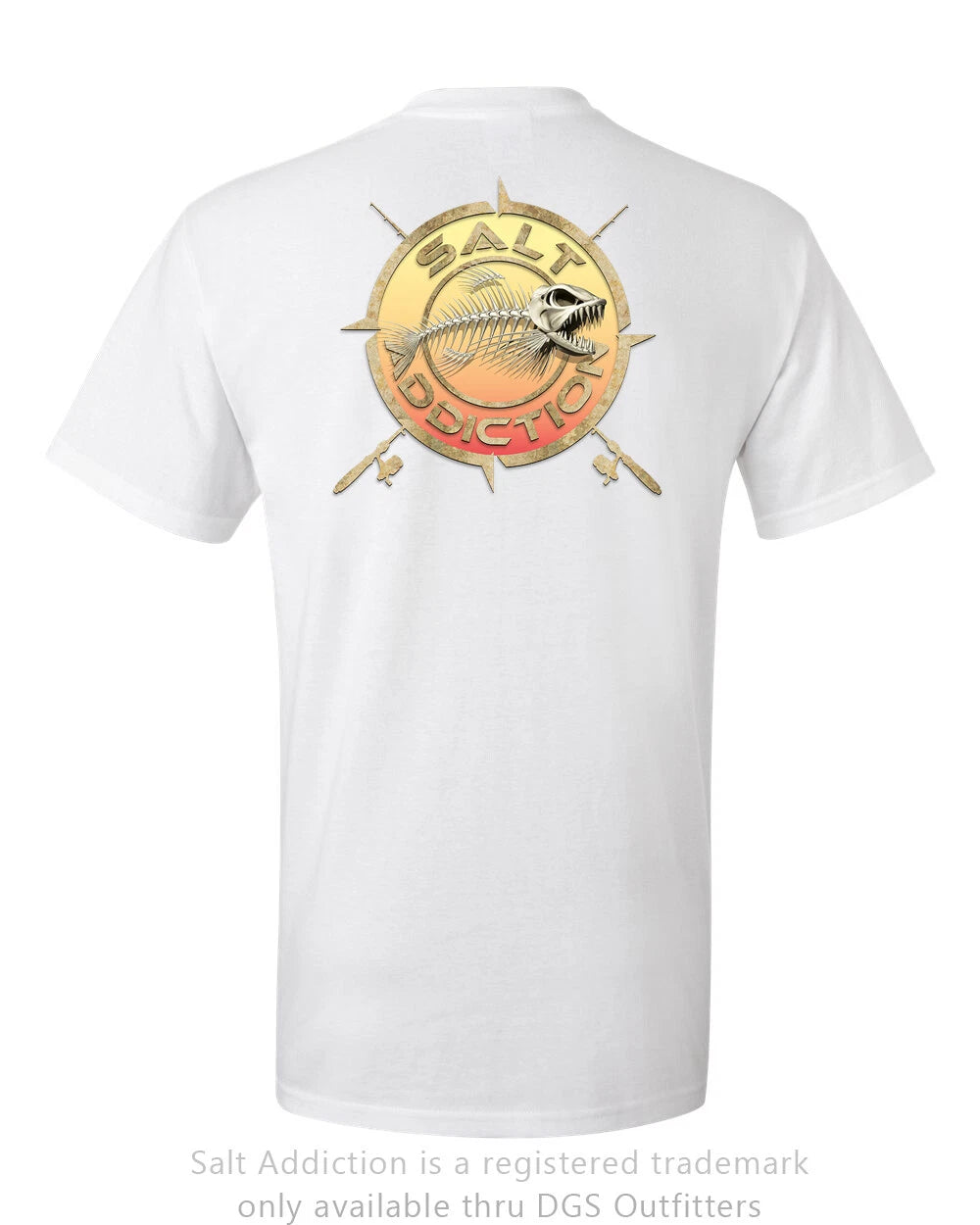 Salt Addiction Fishing t shirt Bones Logo saltwater ocean flats fishing nautical