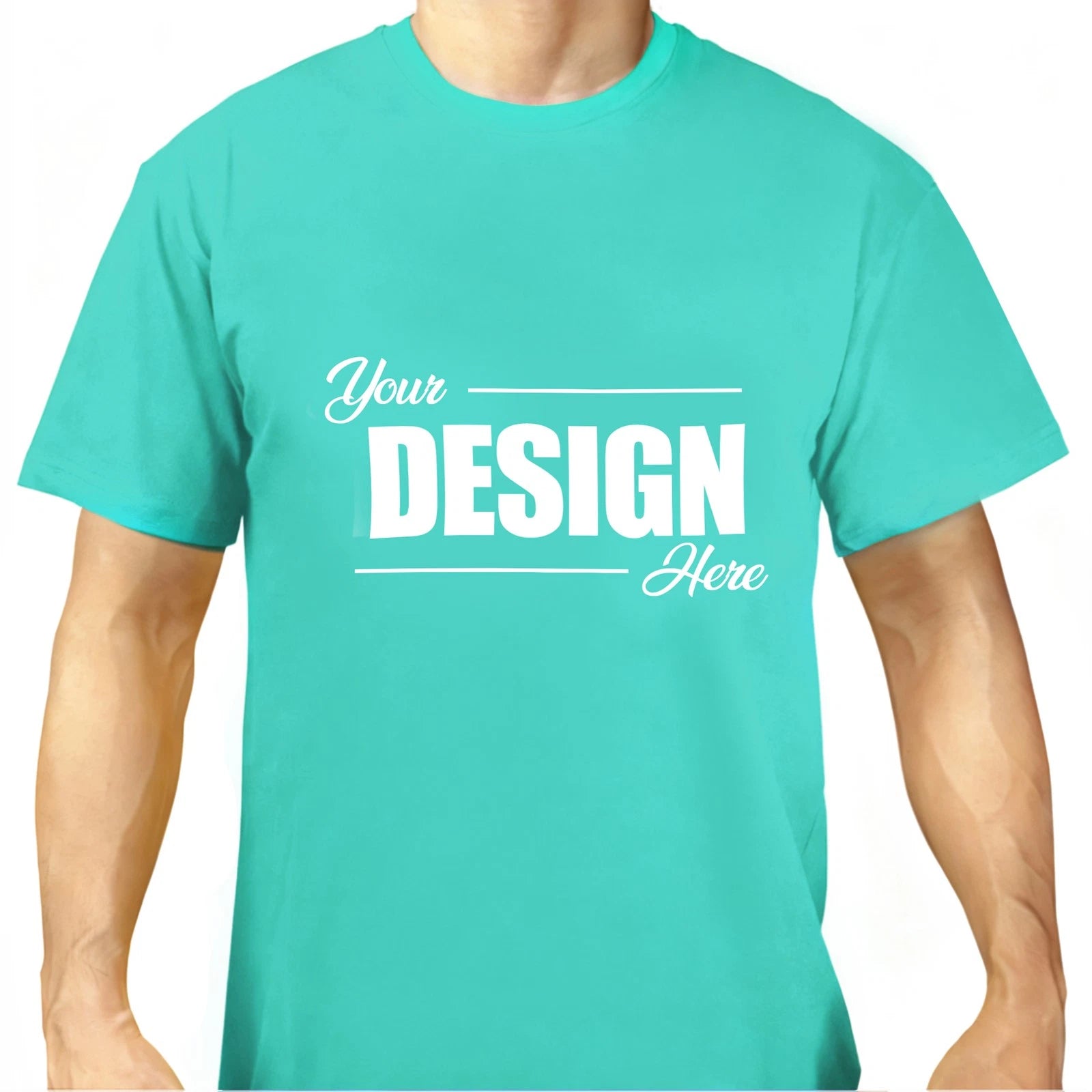 Anley Personalized T-Shirts 100% Cotton Custom Unisex Logo Tee Customized Shirts