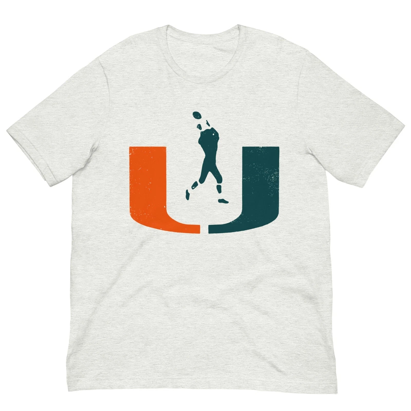 University of Miami Football Hurricanes Vintage Retro College T-Shirt