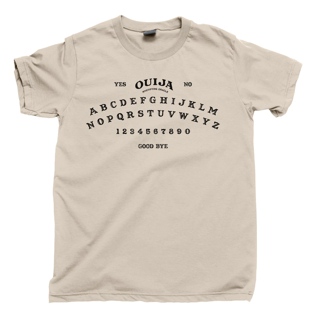 OUIJA BOARD T Shirt Talking Spirit Board Planchette Mystifying Oracle Seance Tee