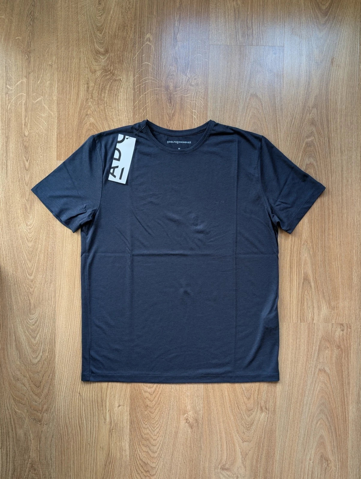 Adolfo Dominguez Men's Navy Blue T-Shirt Lyocell Cotton Blend Size M NWT Luxury