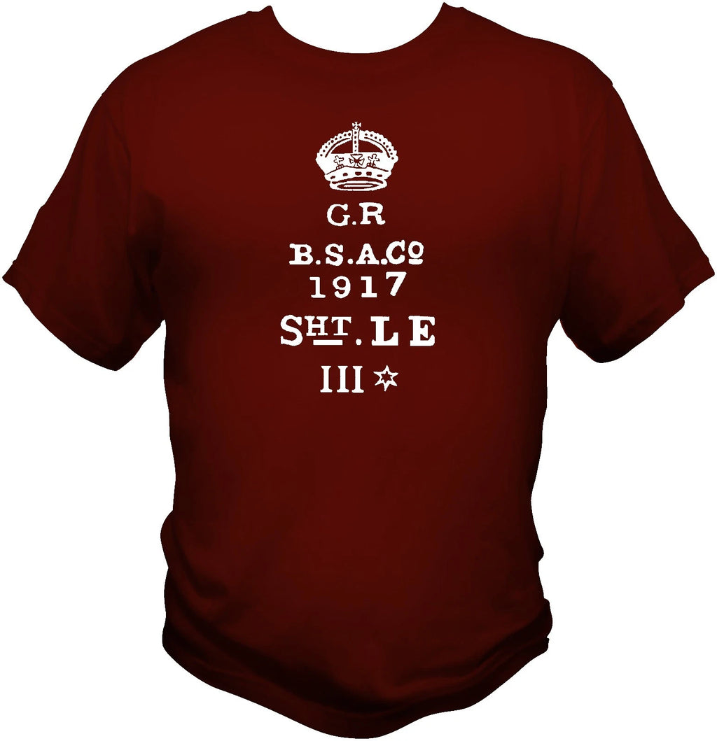 Lee Enfield No1 Mk III Receiver Stamp T shirt WWII WWI British Infantry 303 -05