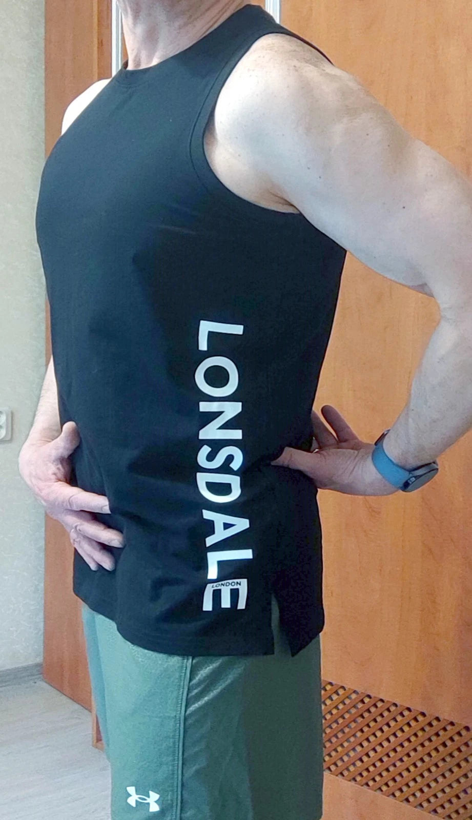 LONSDALE Men's 100% Soft Cotton Tapered Fit Casual Fitness Gym NEW size L