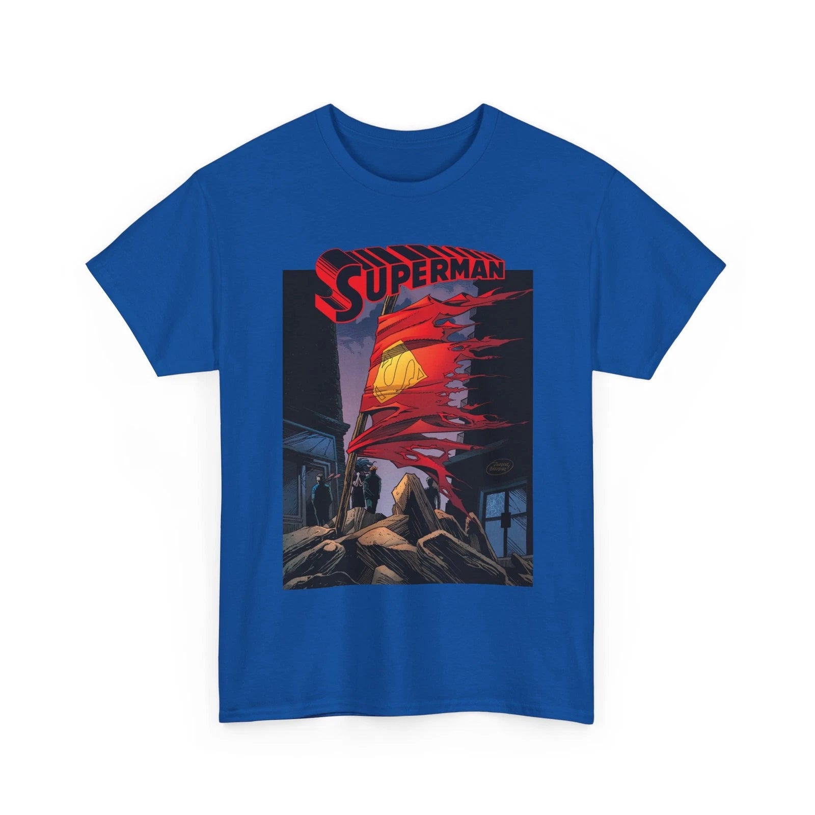 Death of Superman T-Shirt DC Comics #75 Cover Doomsday Retro Vintage-Style Tee