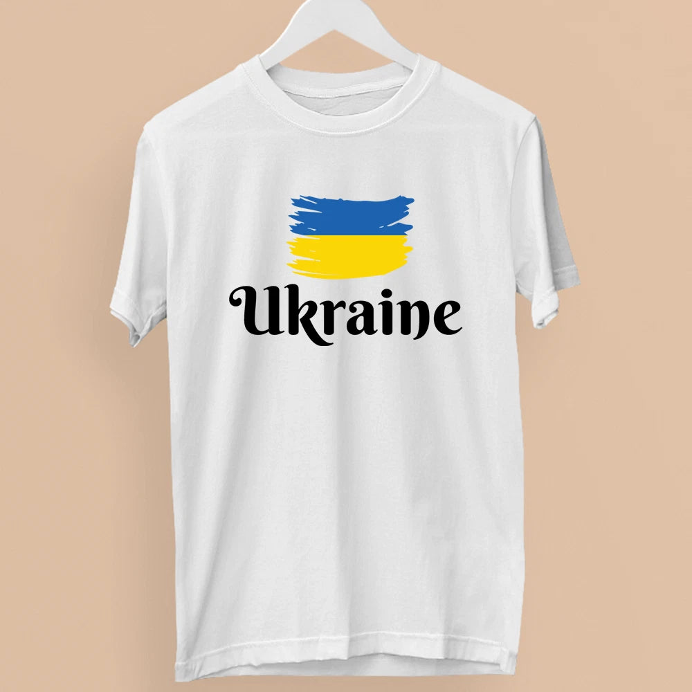 Stand with Ukraine Vintage Peace Love Support T-Shirt Ukraine Flag Public Gifts