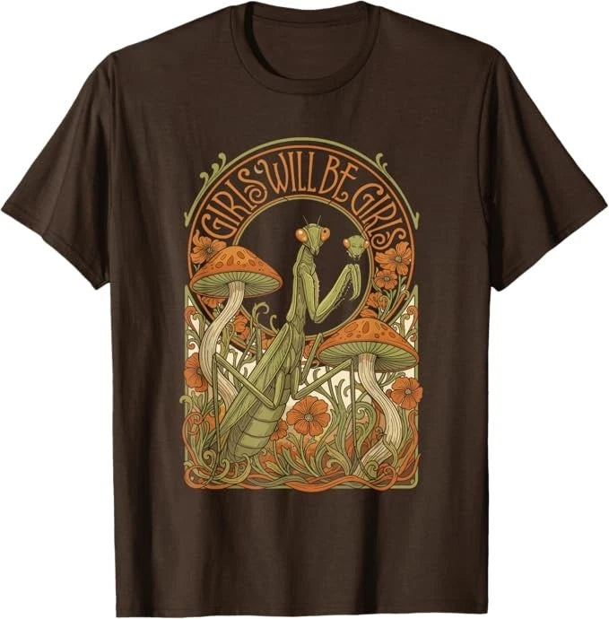 Funny Girls Praying Mantis T-Shirt