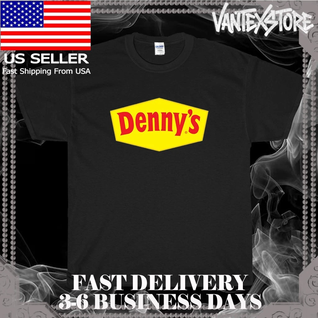 NEW SHIRT DENNY'S RESTAURANT LOGO MEN'S T-SHIRT FUNNY AMERICAN USA SIZE S-5XL