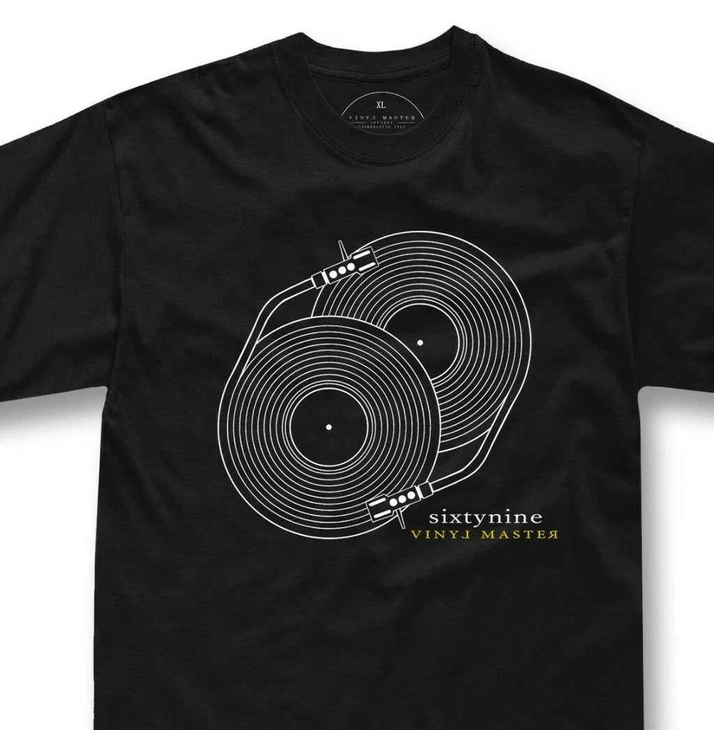 t shirt dj sexy 69 vinyl disc record technics mk2 funny retro vinyl