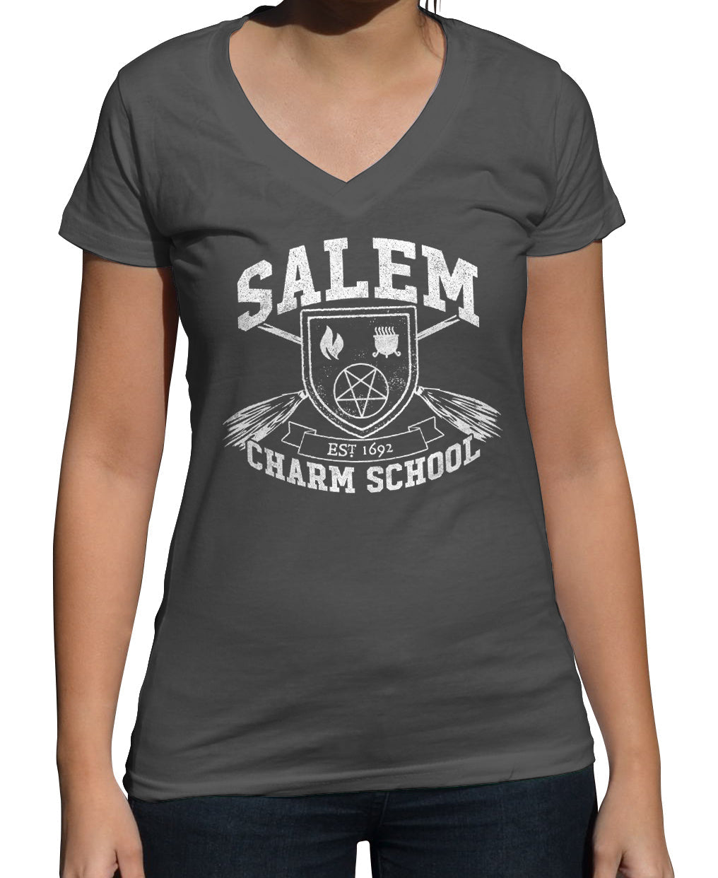 Women's Salem Charm School Vneck T-Shirt