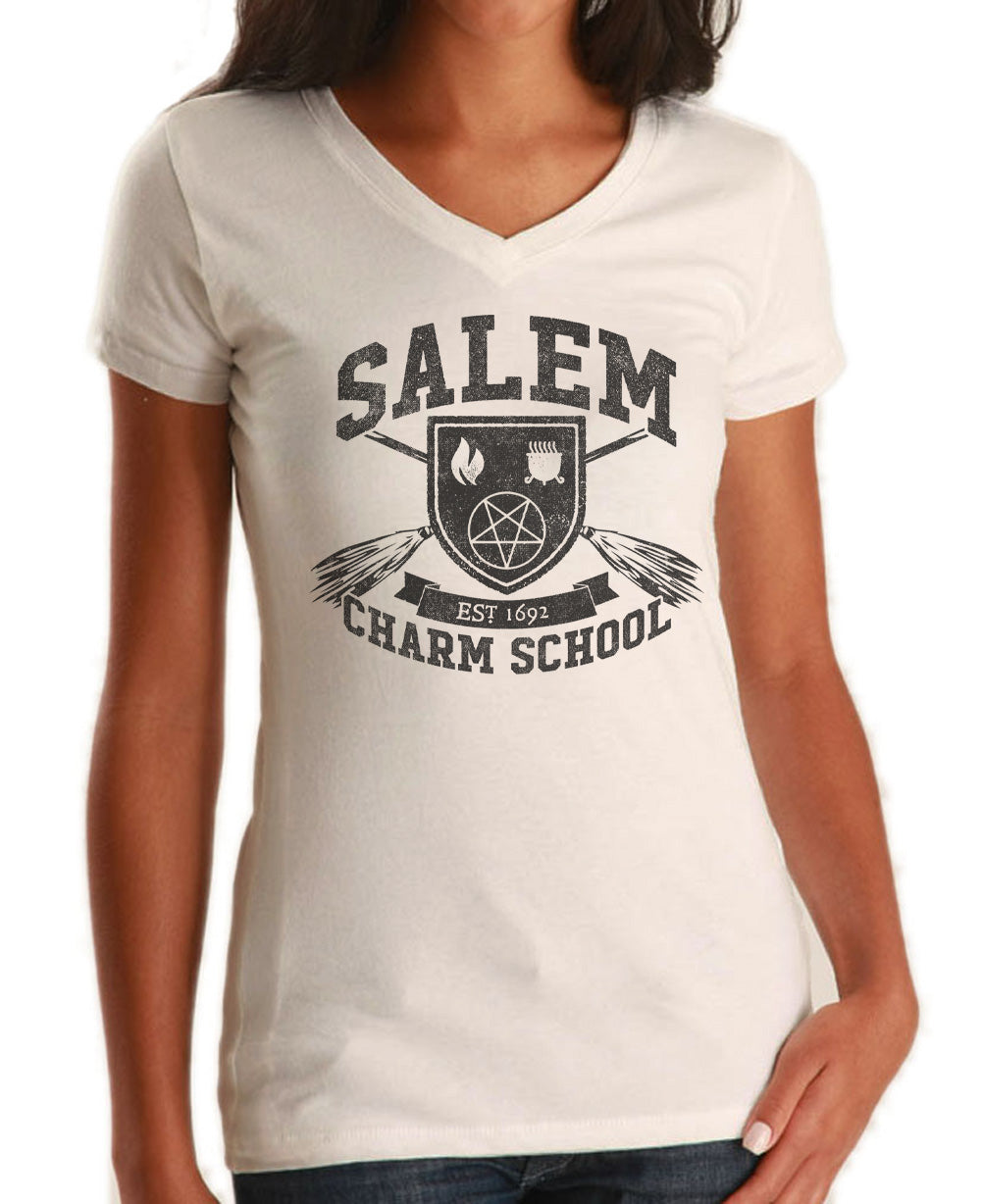 Women's Salem Charm School Vneck T-Shirt