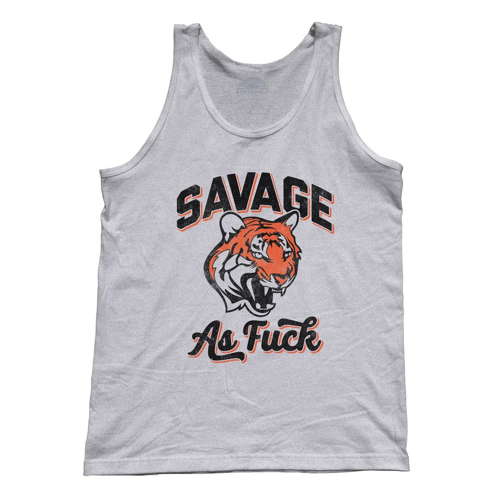 Unisex Savage as Fuck Tiger Tank Top