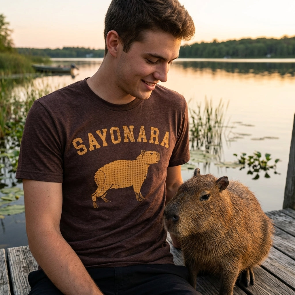 Sayonara Capybara Men's T Shirt
