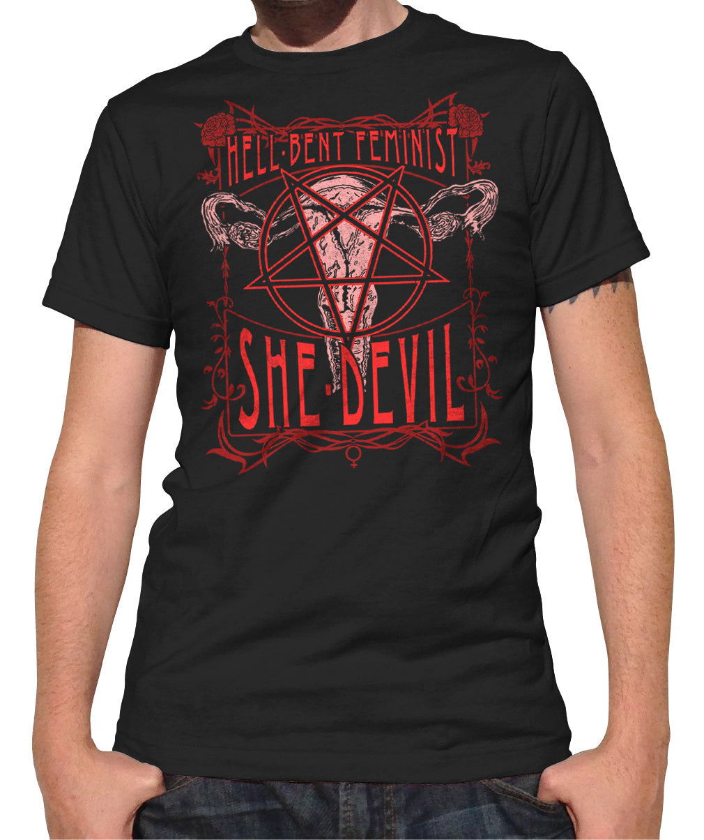 Men's Hell-Bent Feminist She-Devil T-Shirt
