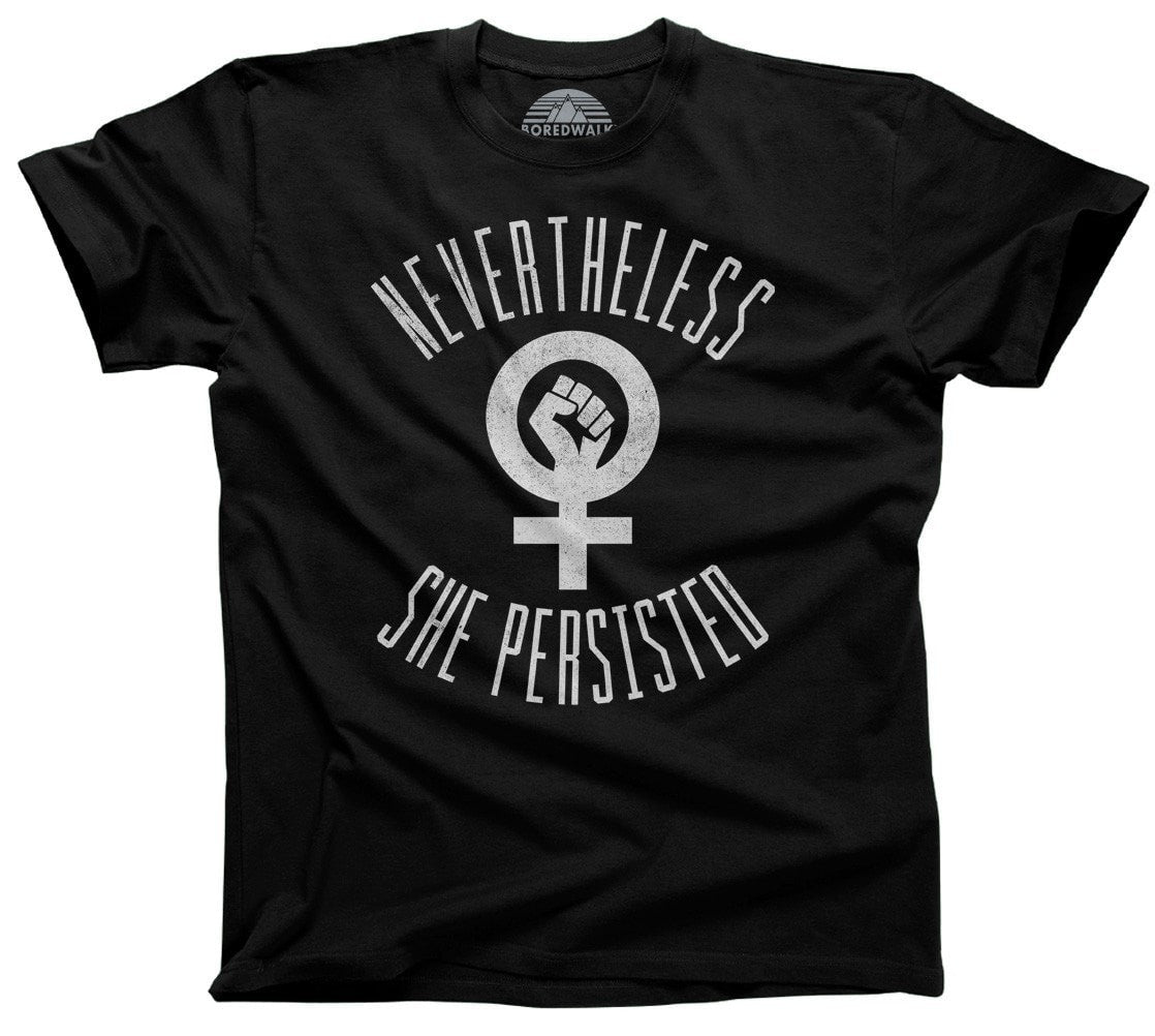 Men's Nevertheless She Persisted T-Shirt Elizabeth Warren