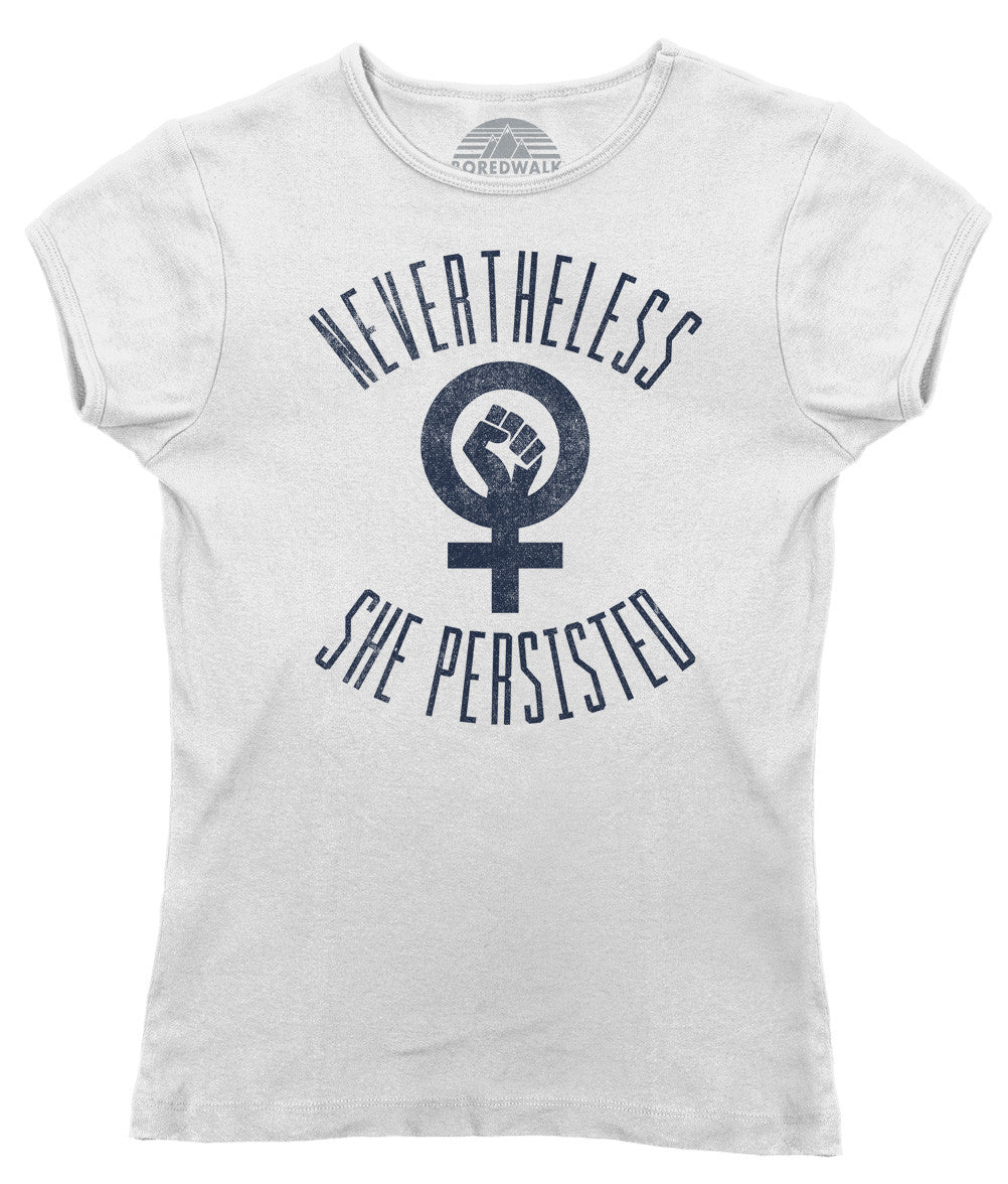 Women's Nevertheless She Persisted T-Shirt - Elizabeth Warren
