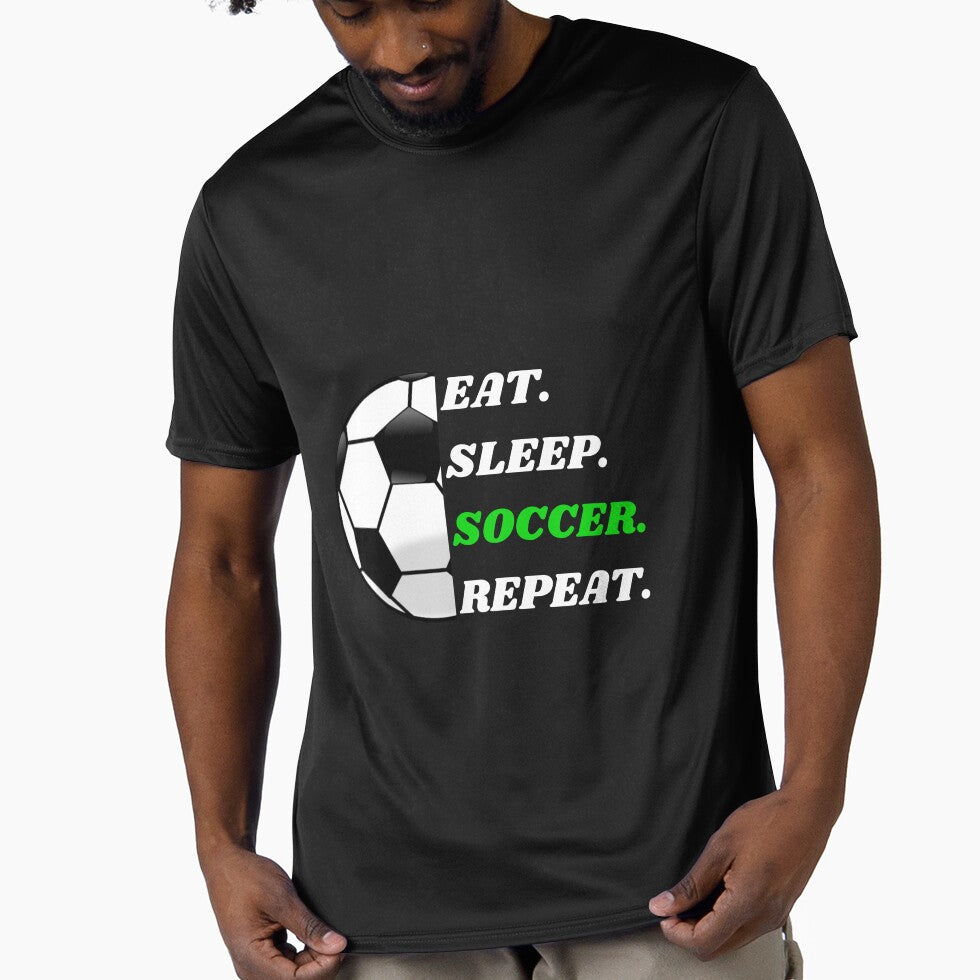 eat sleep soccer repeat by Mustaph-Shop