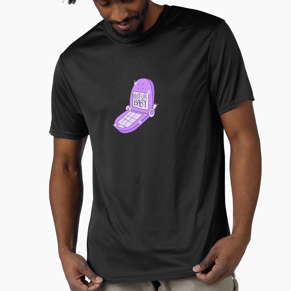 Not Ur Baby Flip Phone (purple) by gross-girl99