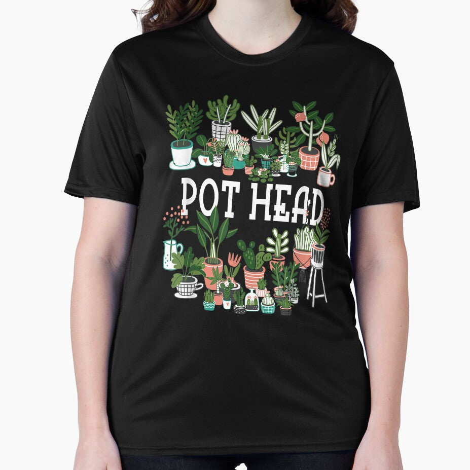 Plant Lover and Gardener: Pot Head Succulent Short Sleeve T-Shirt by animal-x1