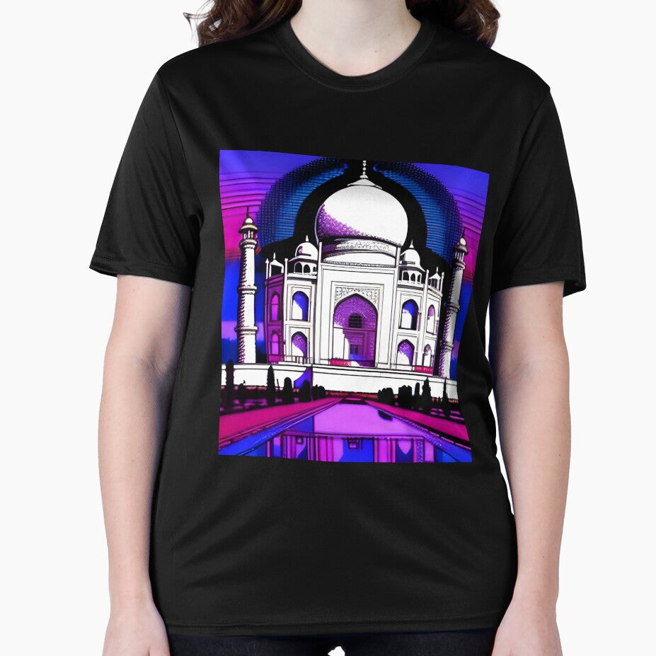 Taj Mahal monument in retro style by imagenia