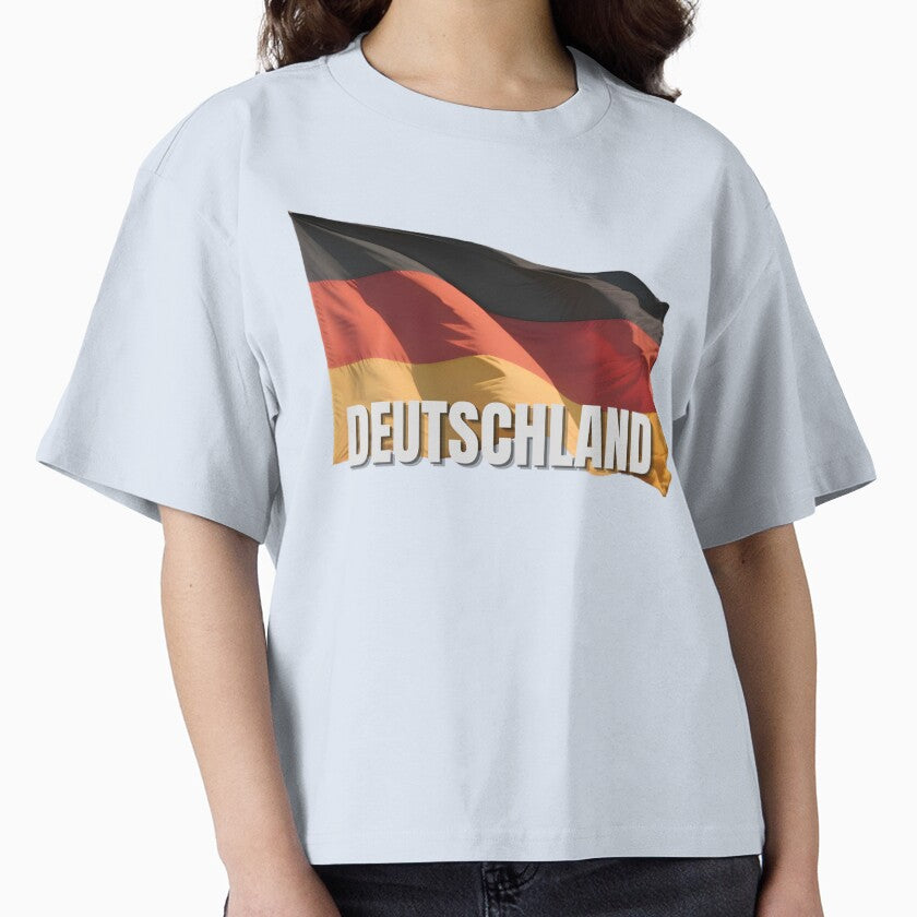 Deutschland Flag Waving Patriotic Design by RVJdesigns