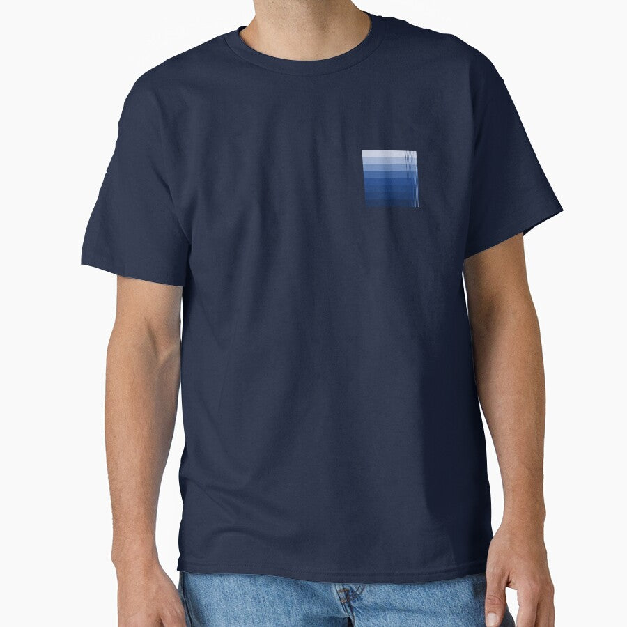 Simple design with shades from light blue to dark blue ocean colors by Cherevan