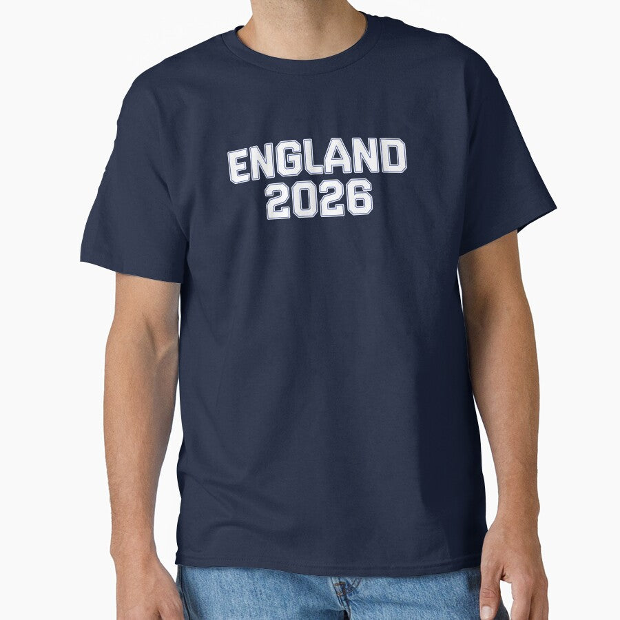 England 2026 World Cup (White with Blue & White Outline) by STUDIO-72